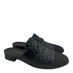 Chanel 2018 Interlocking CC Logo Mules